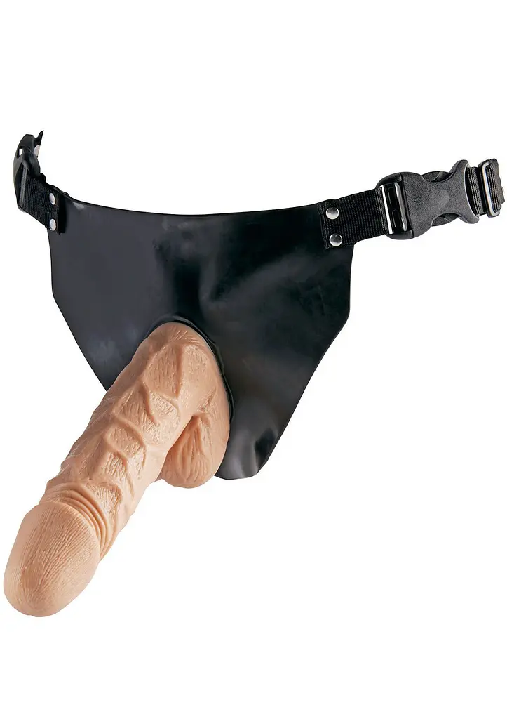 Страпон ToyJoy Superwoman Strap-On, 18 см (тілесний)