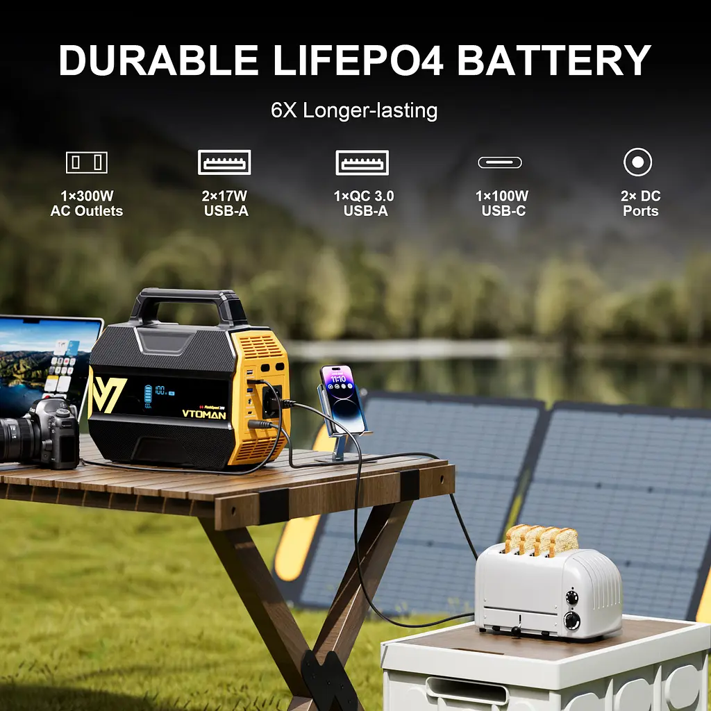 Зарядна станція Vtoman FlashSpeed 300 (230 Вт/г) 300W MPTT,LiFePo4 - фото 8