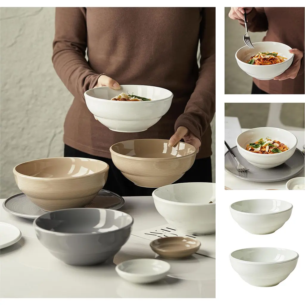 Тарелка глубокая Krauff Zen White 18 см (24-320-017) - фото 3