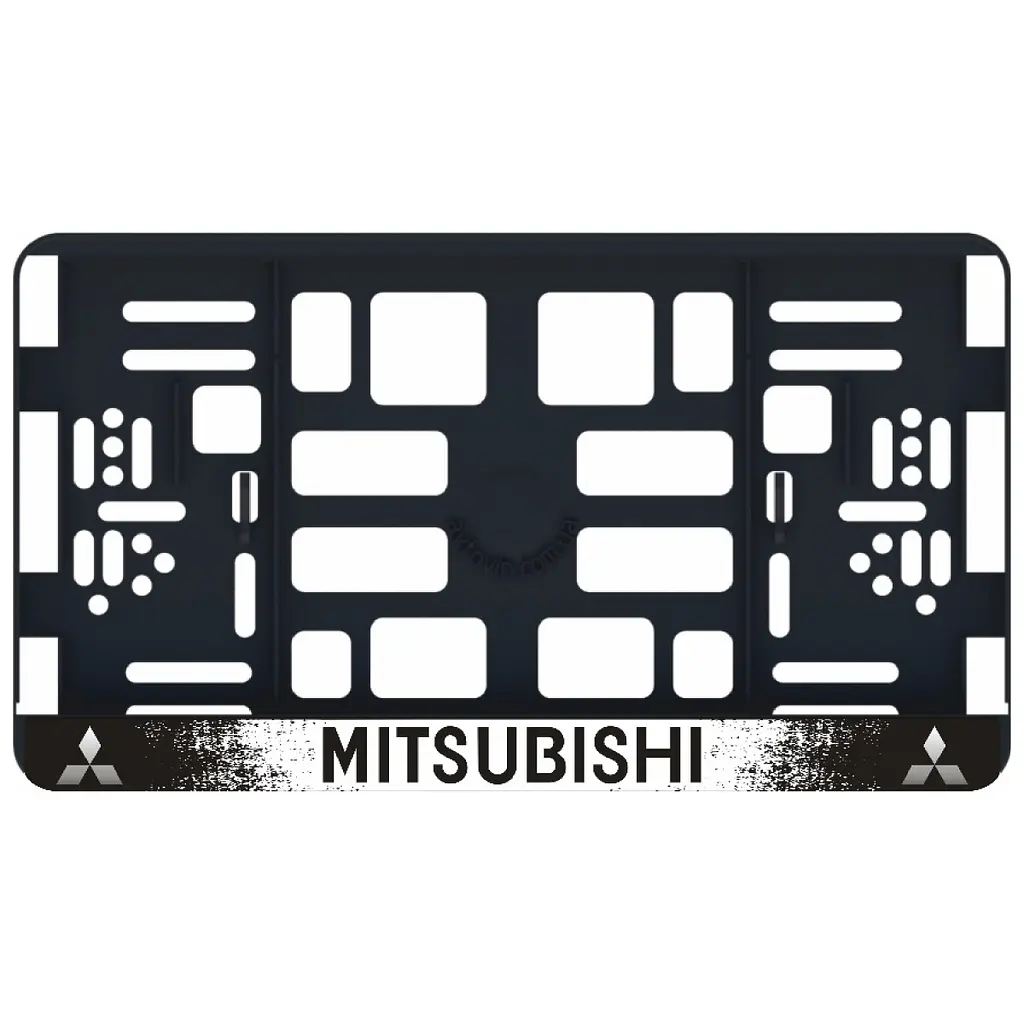 Рамка номера Mitsubishi під Американський номер 300х150 мм Кольоровий Логотип