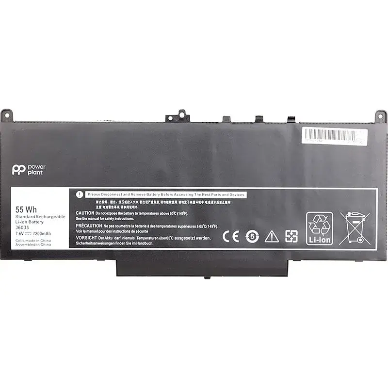 Акумулятор PowerPlant для ноутбуків DELL Latitude E7270 (J60J5) 7.6V 7200mAh (NB441143) - фото 2