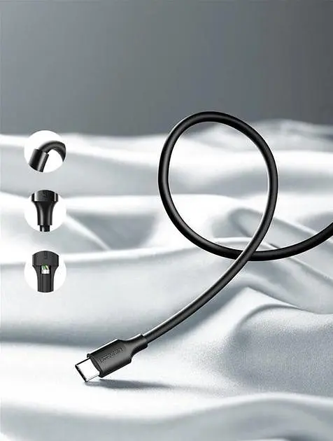 Кабель Ugreen US287 USB 2.0 to USB Type-C Cable Nickel Plating 3A 3 м Black (60826) - фото 7
