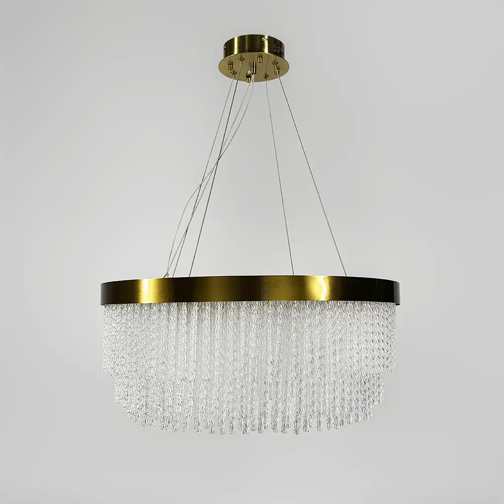 Изысканная подвесная LED люстра в латунном корпусе Ø 60 см Ст. M 221-600 | Line F - фото 9