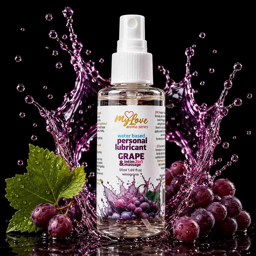 Лубрикант Boys Of Toys MyLove Aroma Series IntimMassage Grape 2в1 та масажний гель, 50 мл - фото 2