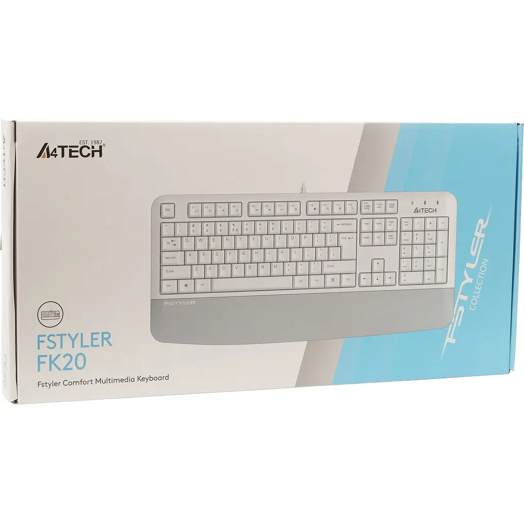 Клавиатура A4Tech FK20 USB White [159791] - фото 4