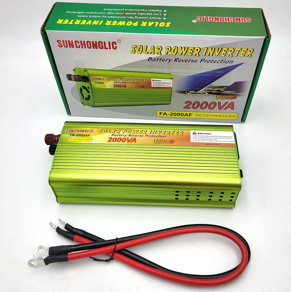 Автоінвертор-перетворювач напруги 12 V-220 V 2000 Вт і USB-виходом 12 V у 220 V 2000 W модифікована синусоїда SUNCHONGLIC Power Inverter - фото 2