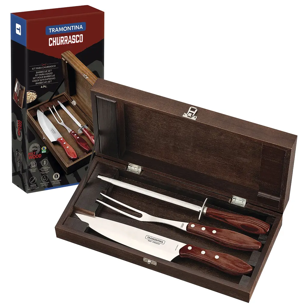 Набор для барбекю Tramontina Polywood Barbecue 3 предмета (21198/764) - фото 2