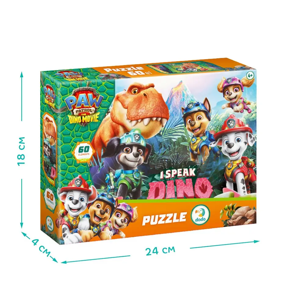 Дитячий пазл "Paw Patrol: Я розмовляю мовою динозавра" DoDo Toys 200799, 60 елементів - фото 4