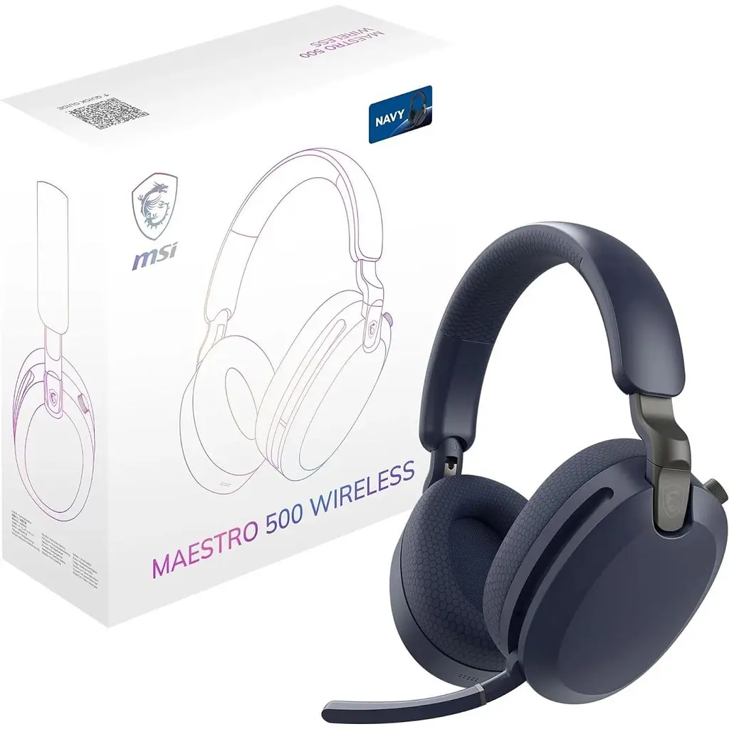 Ігрові навушники MSI Maestro 500 темно-сині (MAESTRO 500 W NAVY) [174281] - фото 8