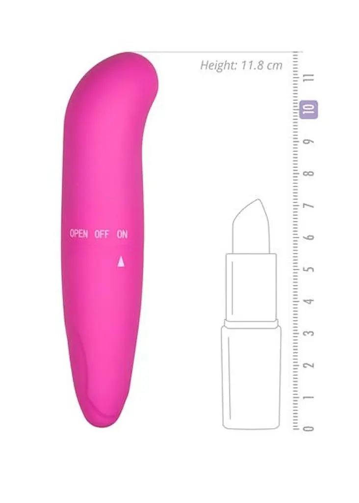 Міні-вібратор EasyToys G-Spot, 12 см (рожевий) - фото 3