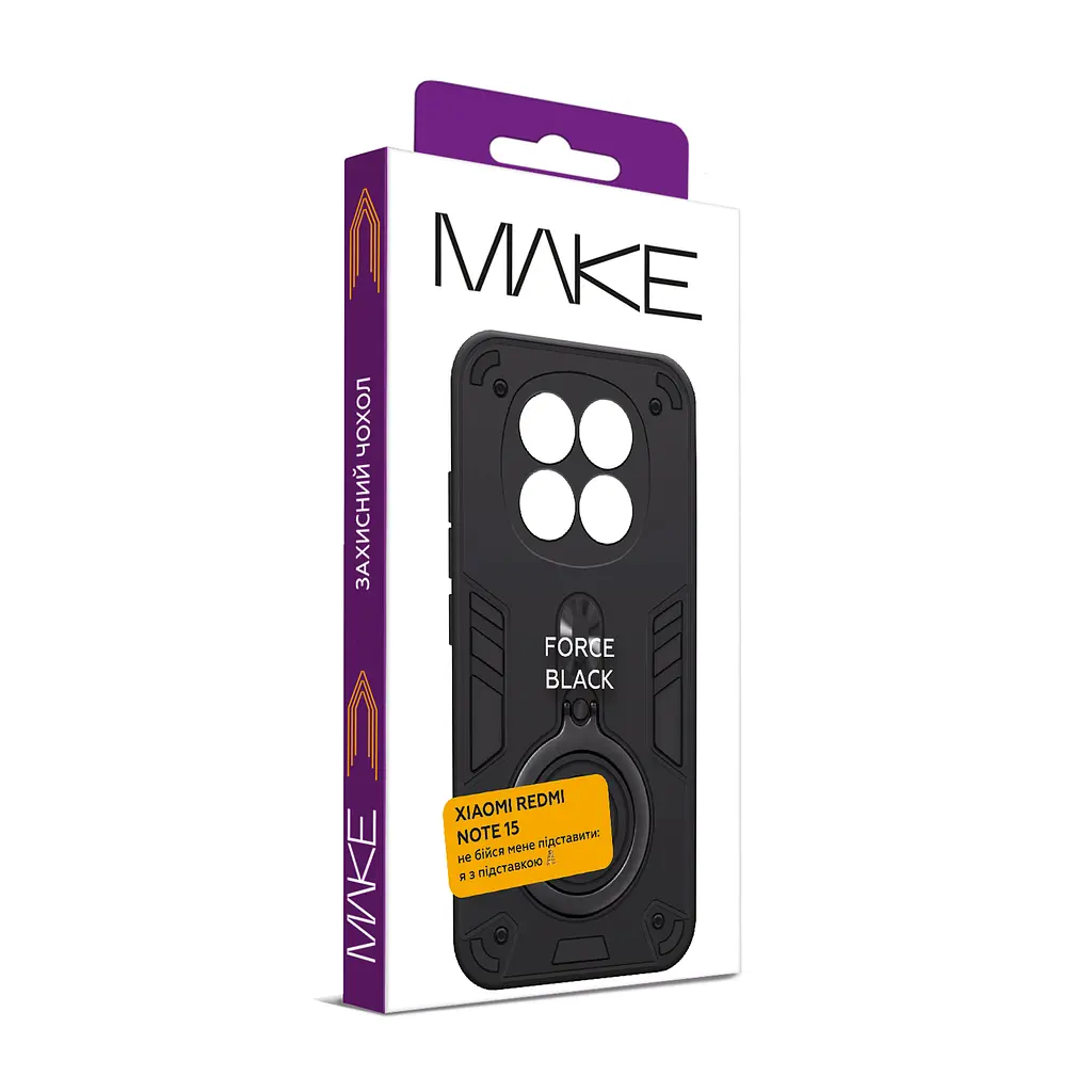 Чохол MAKE Xiaomi Redmi Note 15 Force Black - фото 4