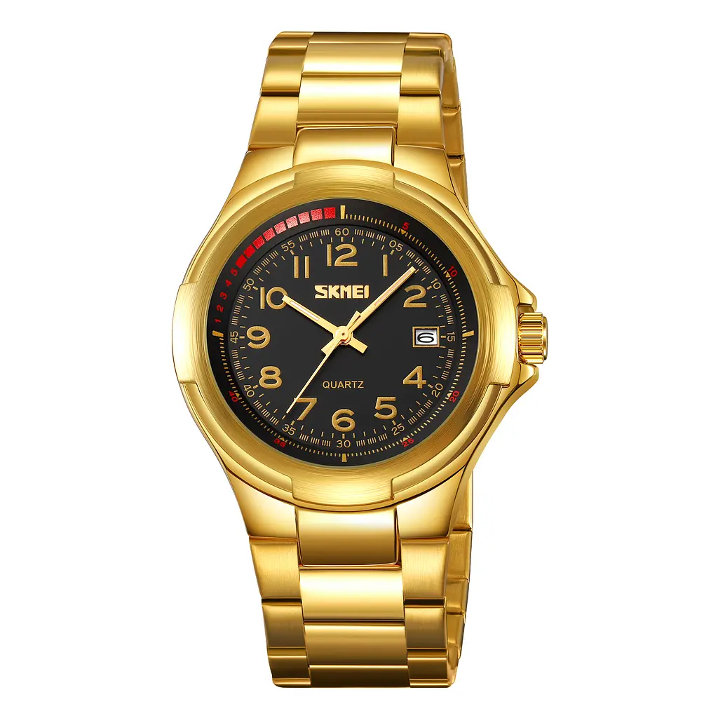Чоловічий наручний годинник 9320GDBK Gold-Black Skmei acs0030921 - фото 5