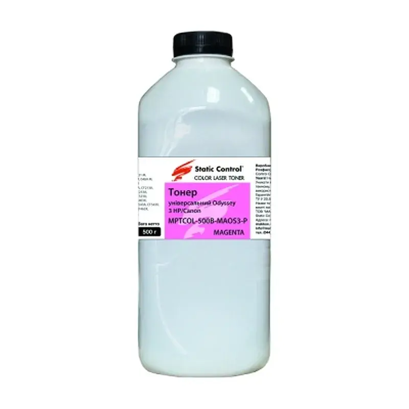 Тонер HP/Canon MPTCOL OS3 500г magenta (фасовка) Static Control (MPTCOL-500B-MAOS3-P)