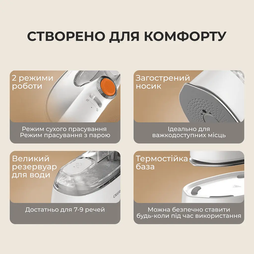 Портативный отпариватель для одежды Deerma DEM-GT01 - фото 11