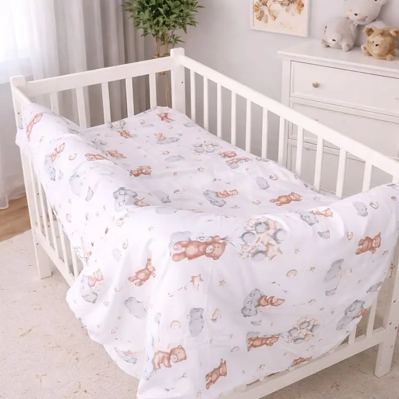 Дитяча постільна білизна MIRSON BABY фланель Teddy ballons 110х160см (2200012800782) - фото 10