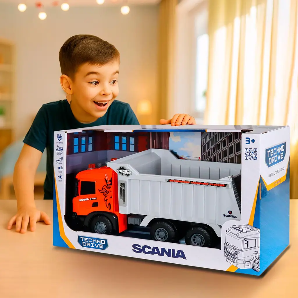 Автомодель серії "Super Big Truck" – САМОСКИД SCANIA (світло, звук) TechnoDrive 5002KS - фото 4