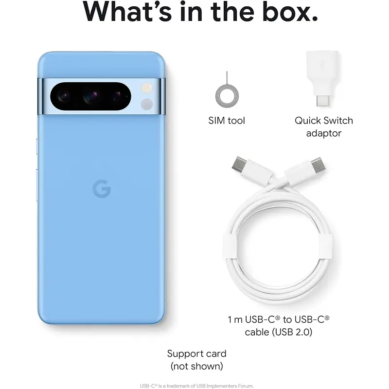 Смартфон Google Pixel 8 Pro 12/128Gb Bay (блакитний) глобальна версія - фото 9