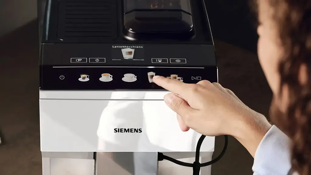 Siemens Кавомашина 1.9л, зерно+мелена, автомат.капучинатор, авторецептів - 10, білий - фото 6