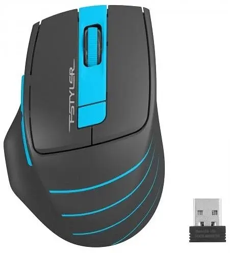 Миша Fstyler FG30S, Gray/Blue A4Tech teh0020435