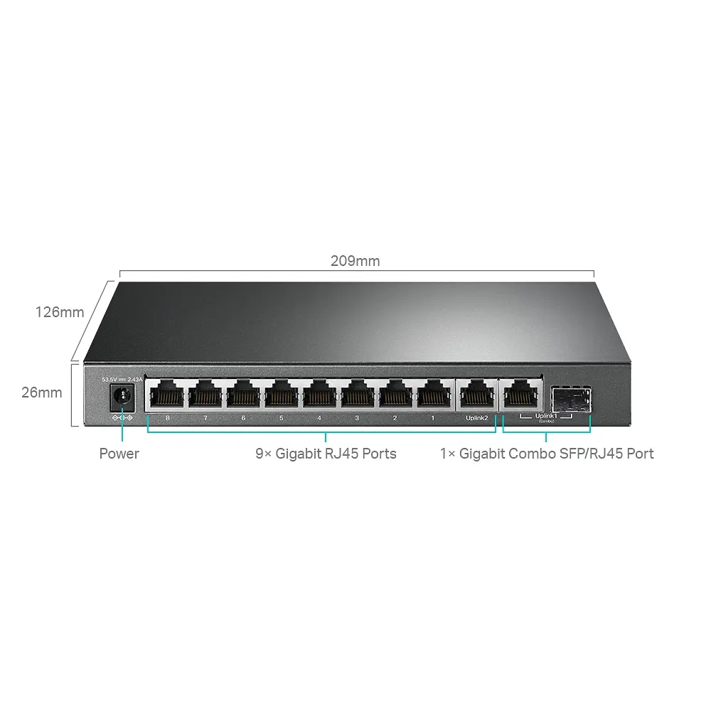 Комутатор TP-Link TL-SG1210MPE - фото 3