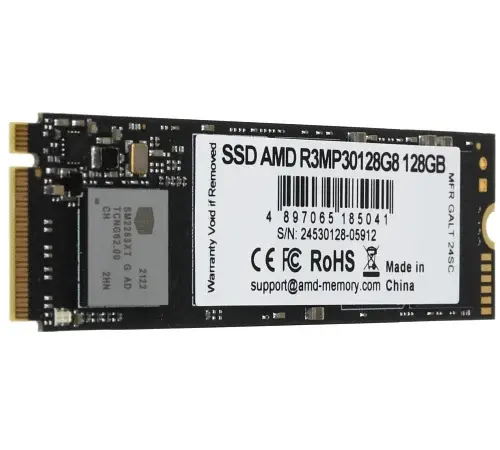 Твердотільний накопичувач SSD AMD 128Gb, R3, PCI-E 3.0 x4, M.2 2280, 3D TLC, 1800/1250 МБ/с teh0019771 - фото 2
