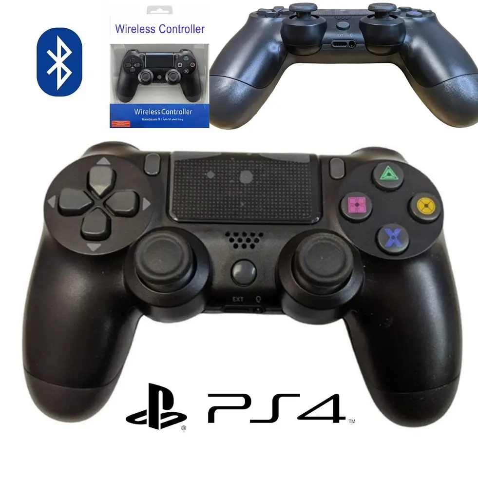 Геймпад бездротовий DoubleShock Bluetooth для PS4, ПК та Smart TV з вібрацією, чорний - фото 8