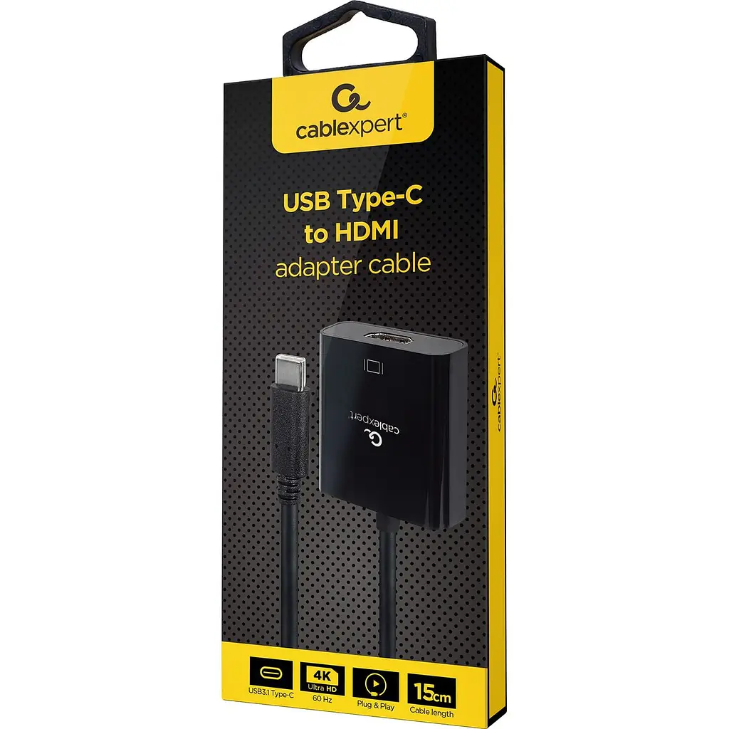 Перехідник Cablexpert USB Type-C на HDMI A-CM-HDMIF-04 (A-CM-HDMIF-04) - фото 2