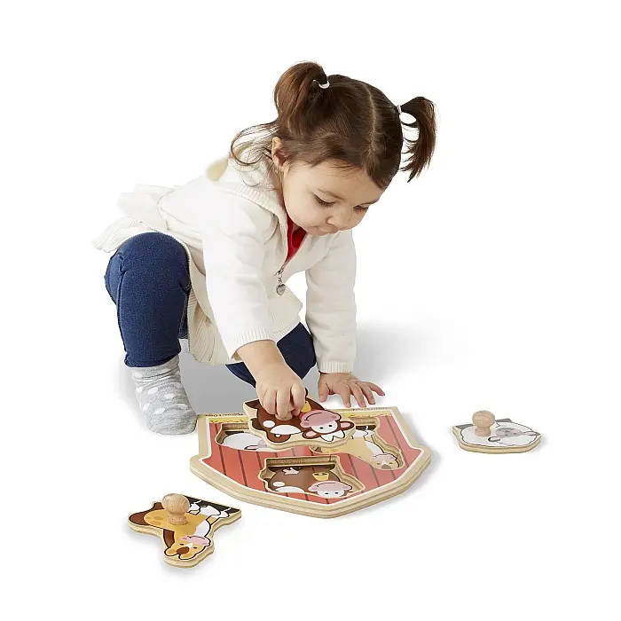Формовий пазл Melissa&Doug Тварини з ферми, 3 елементи (MD2054) - фото 6