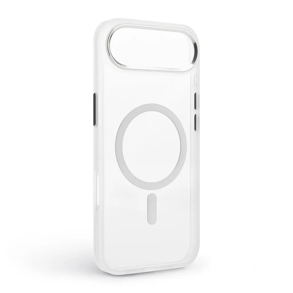 Чехол для Apple iPhone 17 Air, Unit MagSafe, белый, прозрачный, магсейф, противоударный, магнитный, панель-накладка с поддержкой MagSafe, с поддержкой беспроводной зарядки, TPU+PC, защита всего корпуса, ударостойкий, ArmorStandart (ARM88999) - фото 2