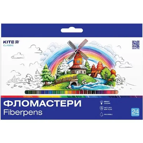 Фломастери "Kite" 24кольор. Classic №K-456 - фото 3