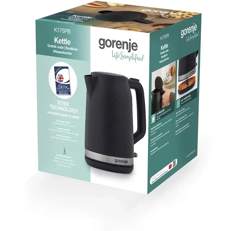 Електрочайник GORENJE K17SPB (KEP3053-GS) - фото 5