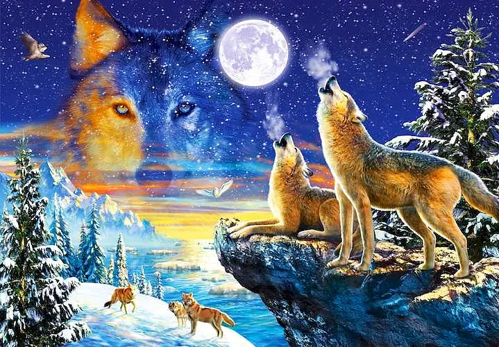 Пазл Castorland Виття вовків 1000 ел. (C-103317) - фото 2