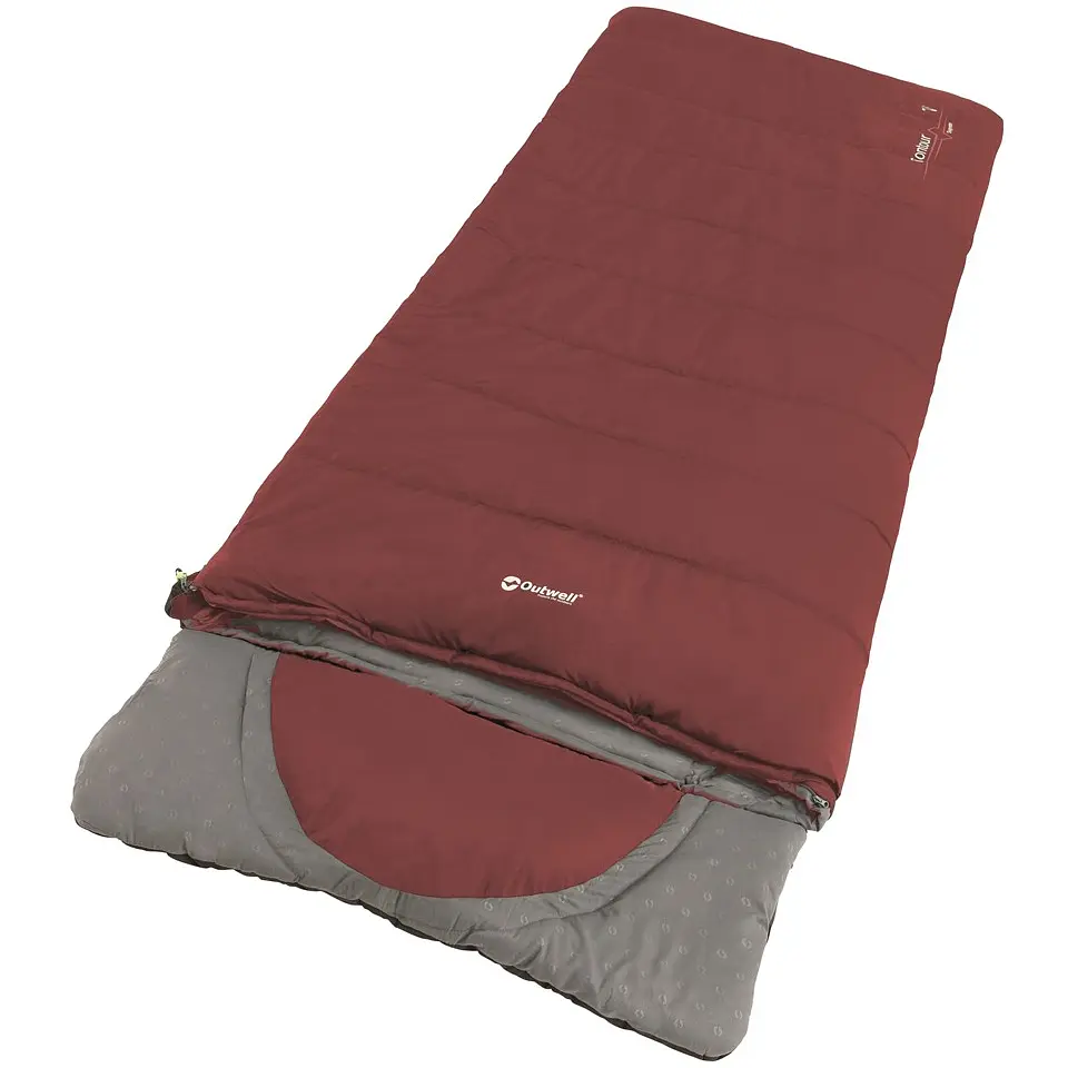 Спальний мішок Outwell Contour Lux Reversible/-3°C Red Left (230367) - фото 2