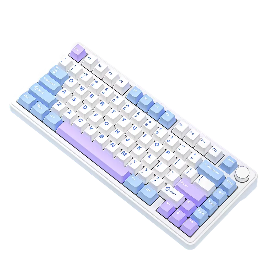Клавіатура бездротова Attack Shark X85 White Purple (AS-X85-WP) - фото 3