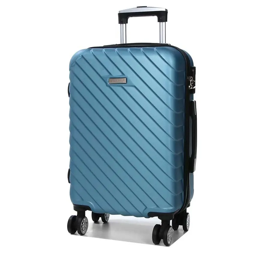 Валіза маленька S ABS-пластик Madisson Snowball 03403 58х38х23см 35 л Блакитний