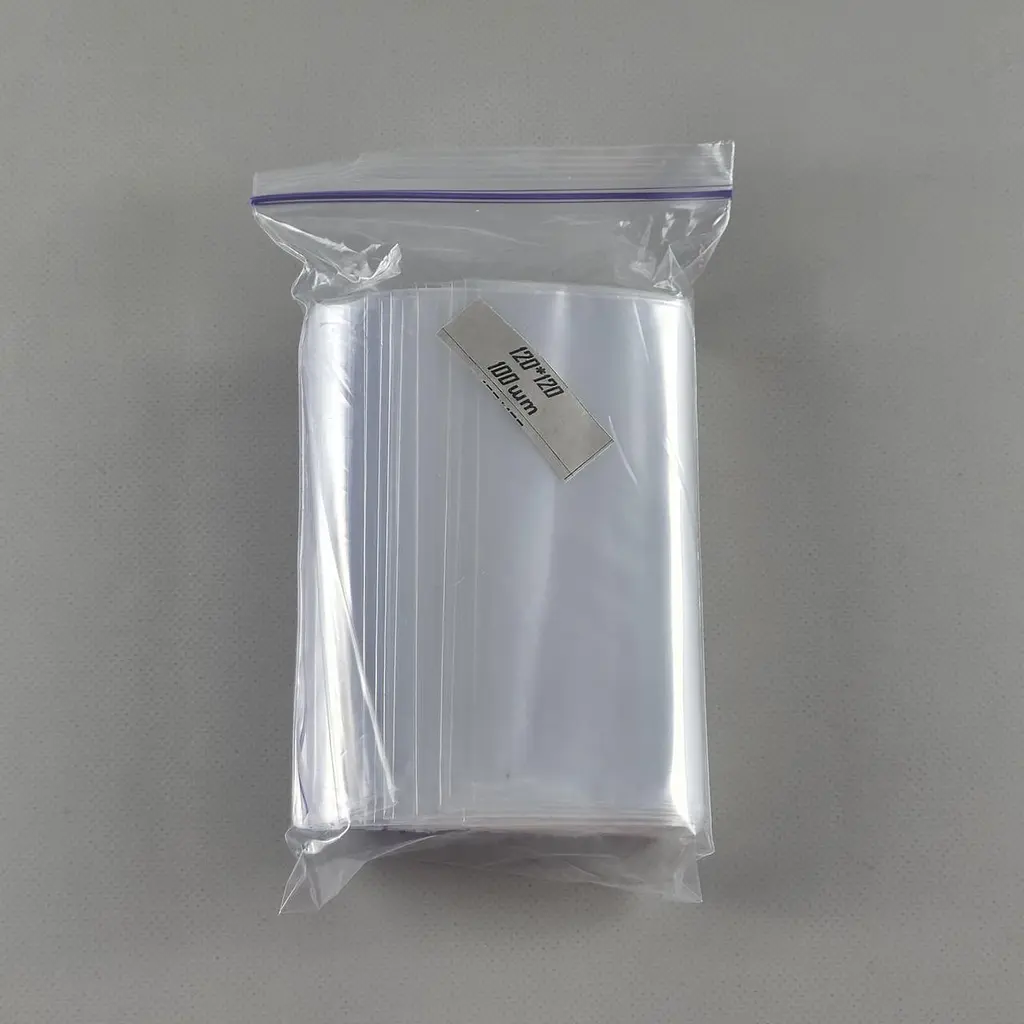 Пакети Zip-Lock прозорі 12x12 см, 100 шт, 50 мкм, поліетиленові пакети із застібкою - фото 3