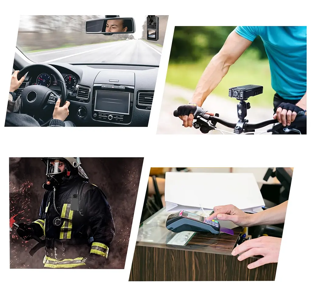 Нагрудна боді-камера Boblov A53 з дисплеєм 1.54 дюйма нічний запис датчик руху акумулятор 2130 мА·год - фото 4