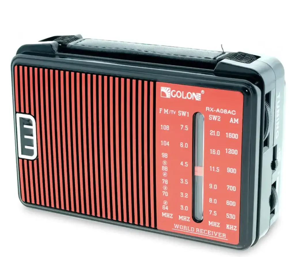 Портативний радіоприймач GOLON RX-A08 AC від мережі 220В ∙ Радіоприймач GOLON RX-A08 на батарейках - фото 6