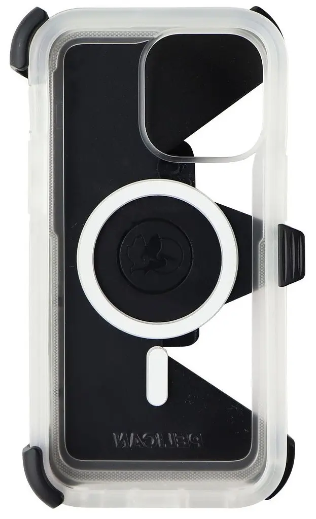 Оригінальний протиударний чохол для iPhone 14 Pro Pelican Voyager MagSafe Прозорий аналог OtterBox Defender з кліпсою - фото 10