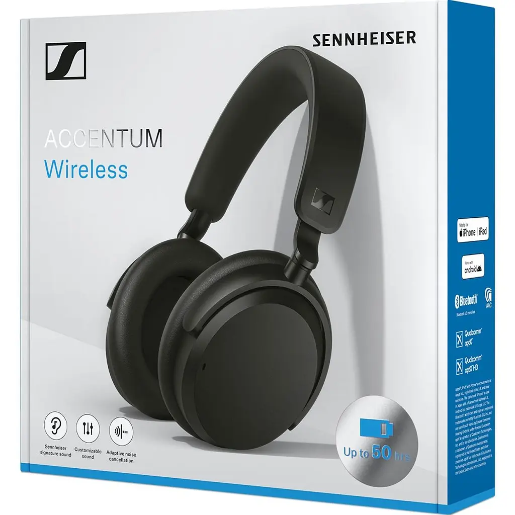 Навушники Sennheiser Accentum Wireless Black (700174) [130562] - фото 6