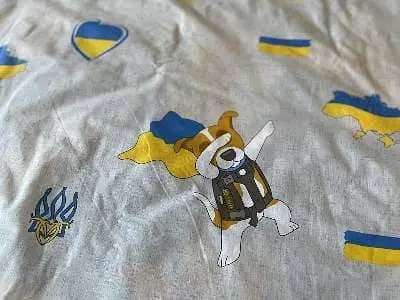 Комплект постільної білизни Ecotton полуторний 150х215 см Пес Патрон бежевий (24125) - фото 6