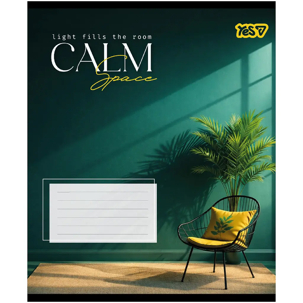 Зошит шкільний Yes Calm space А5 24 аркушів клітинка 20 шт. (769104) - фото 4