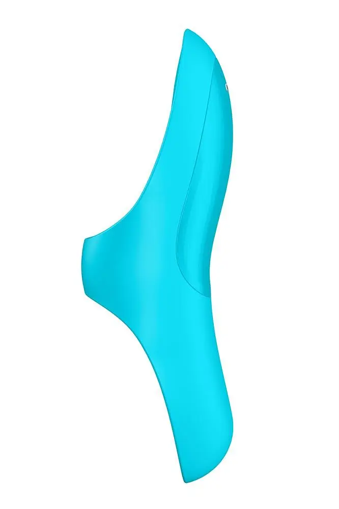 Вібратор Satisfyer Teaser Light Blue на палець, 12х3.5 см блакитний - фото 3