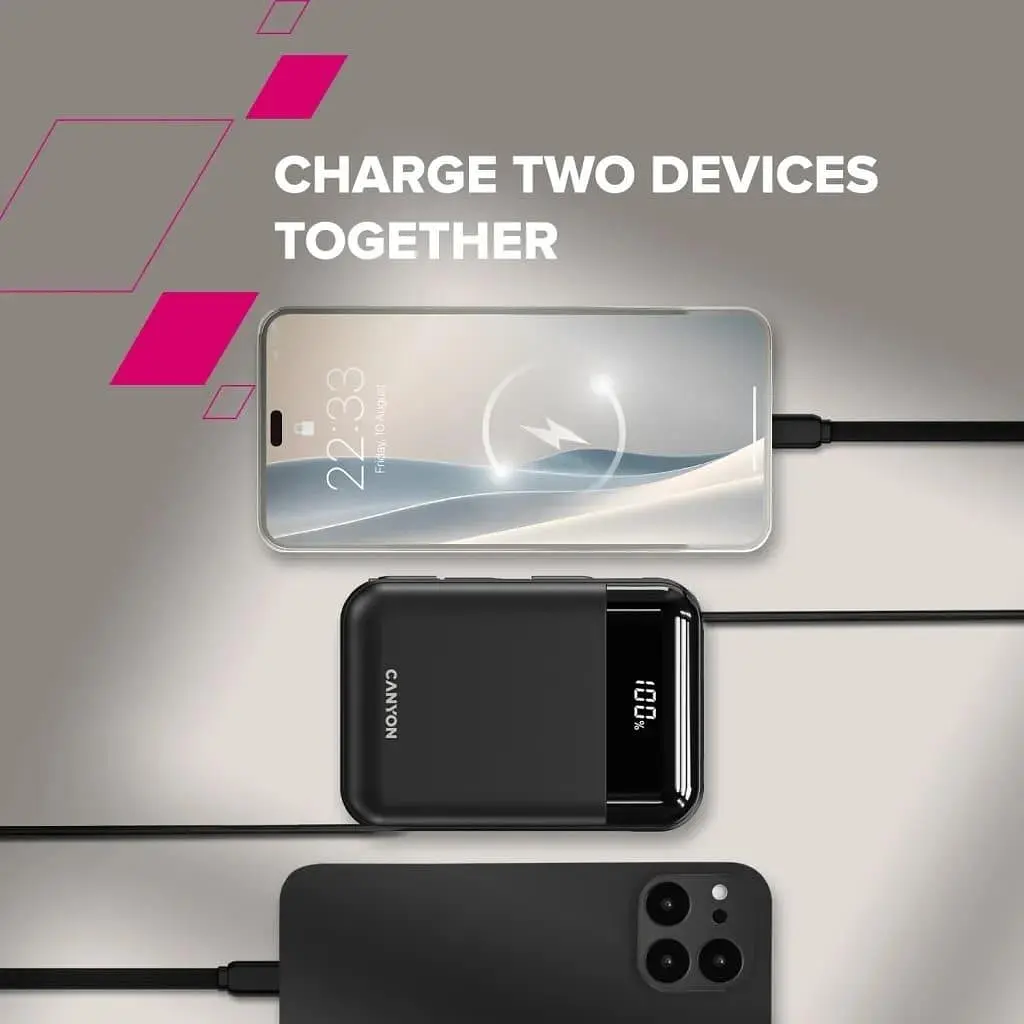 Павербанк Canyon OnPower Black 10 000 mAh / 15 Вт (CNS-CPB104B) - фото 11