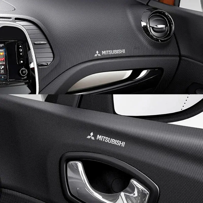Наліпка з логотипом Mitsubishi метал, на клейкій стрічці 1шт (універсальна) - фото 6
