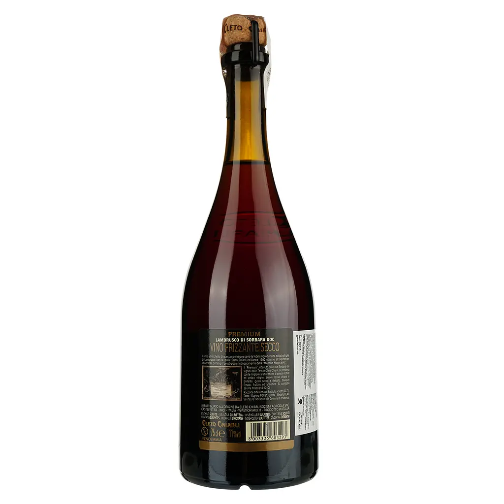 Игристое вино Cleto Chiarli Lambrusco di Sorbara Premium, 11%, 0,75 л - фото 2