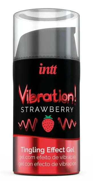 Жидкий вибратор Intt Vibration Strawberry со вкусом клубники 15 мл (ROZ6501053569) - фото 3