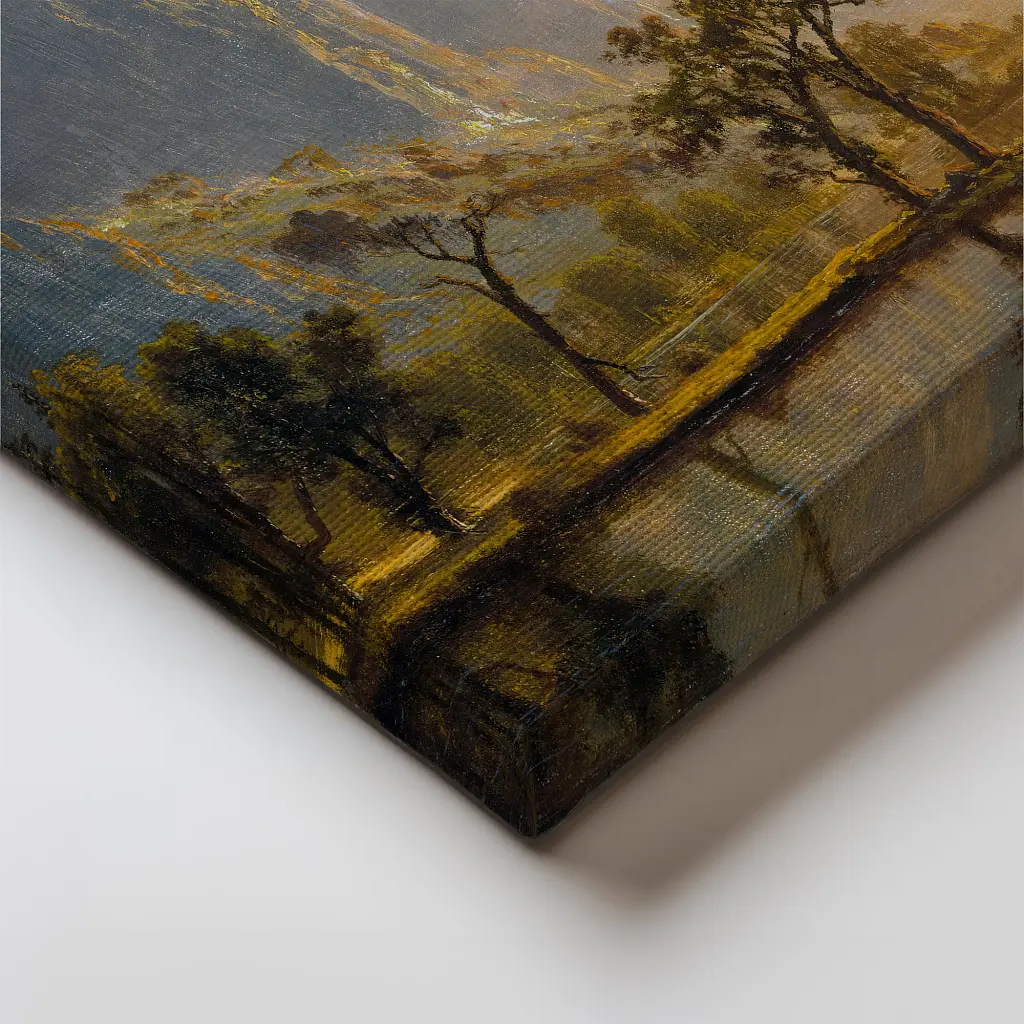 Інтер'єрна картина Долина Йосеміті, Альберт Бірштадт, Albert Bierstadt, репродукція картини, 60×90 см (id7003) - фото 4