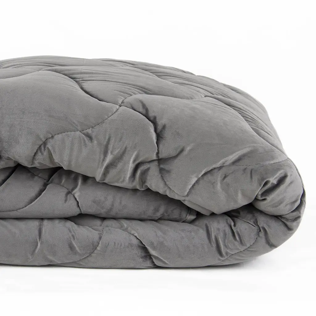 Ковдра ТЕП Velour 180x210 см темно-сіра (1-04871_34536) - фото 8