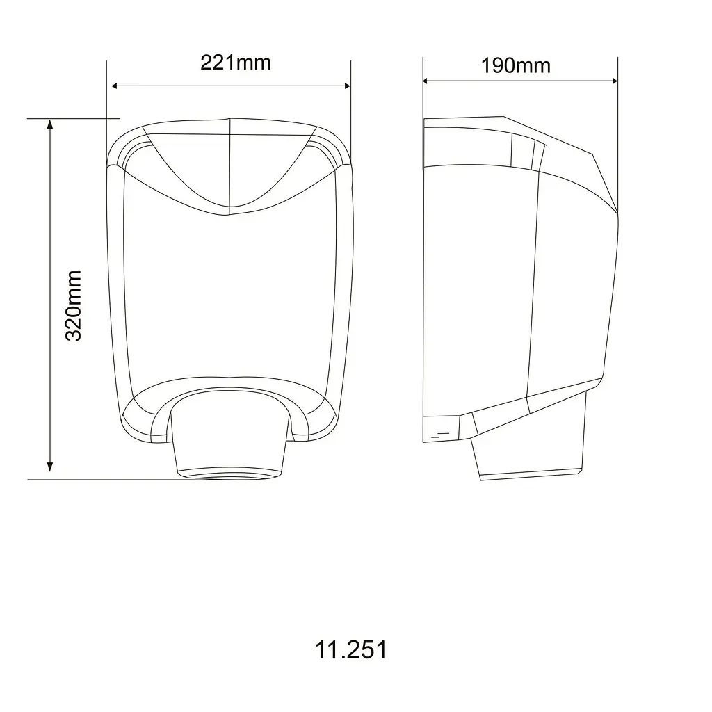 Сушарка для рук HOTEC 11.251 ABS White - фото 4